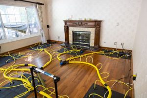 A Home During Mold Remediation Procedures