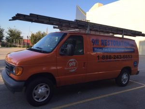 Water Cleanup Crew At 911 Restoration Headquarters